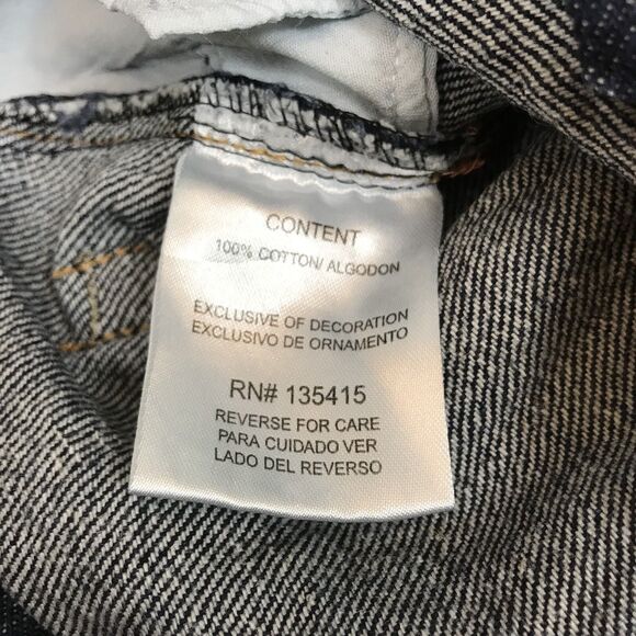 Coogi Boy's Size 4 Dark Wash Jeans Orange Writing On Back - Picture 6 of 6